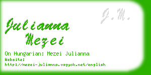 julianna mezei business card